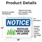 Signmission Recycled Water Used On Lawns Sign With Symbol, 18 in W x Rectangle, Vinyl Decal OS-2PACK-NS-D-1218-L-18006 - alternate 2